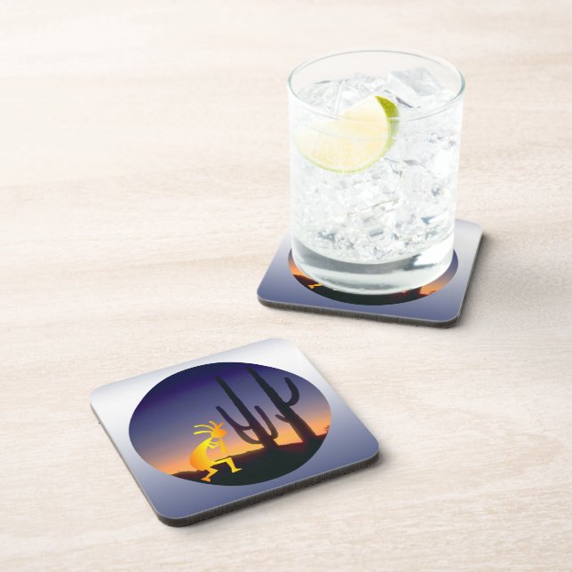 Dessous-de-verre Tour Cactus et Kokopelli (Côté Droit)