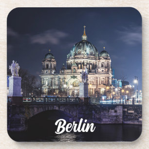 Dessous-de-verre Tour de télévision et Cathédrale de Berlin à Berli