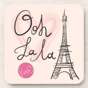 Dessous-de-verre Tour Eiffel tiré par la main