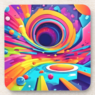 Dessous-de-verre Tourbillon Cosmique Dans Un Voyage Vibrant