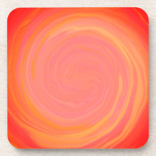 Dessous-de-verre Tourbillon de flamme orange