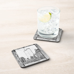 Dessous-de-verre Tours jumelles