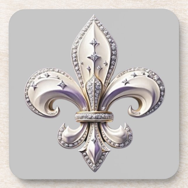 Dessous-de-verre Trails I Travel Fleur De Lis Design (Devant)