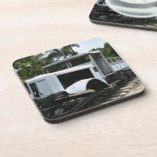 Dessous-de-verre Train militaire 2ème guerre mondiale au pont de la