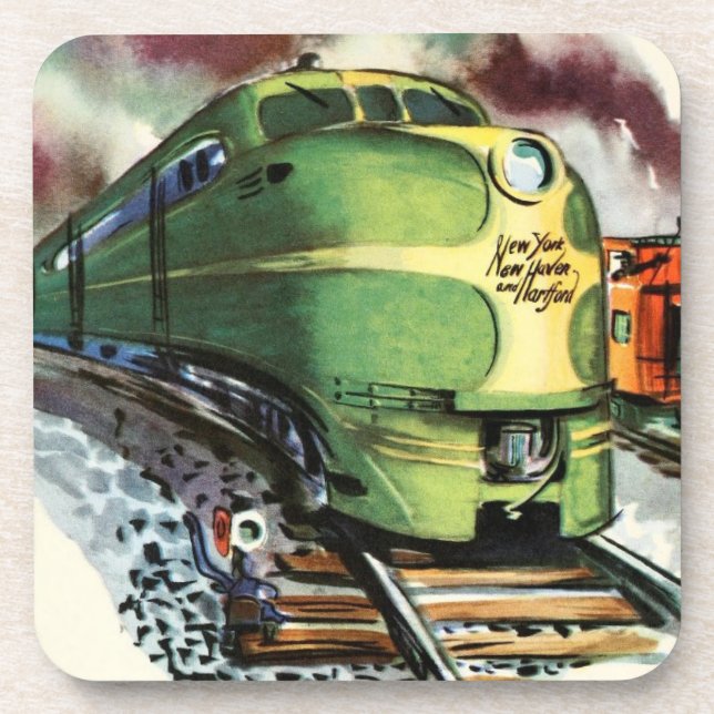 Dessous-de-verre Train vintage (Devant)