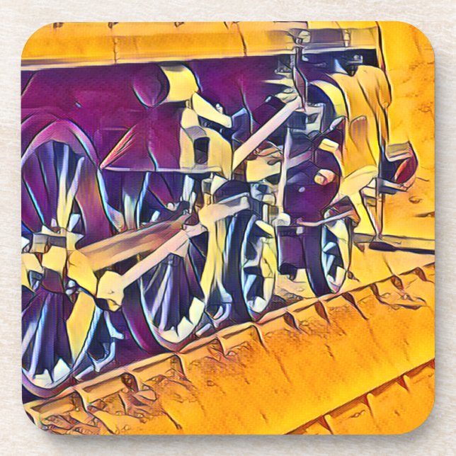 DESSOUS-DE-VERRE TRAINS À VAPEUR (Devant)