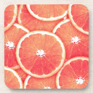 Dessous-de-verre Tranches de pamplemousse rose