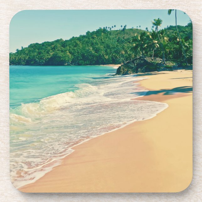 Dessous-de-verre Tranquil Tropical Island Beach (Devant)