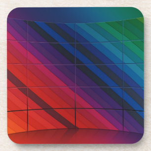 Dessous-de-verre Transition Multicolore Avec Grille