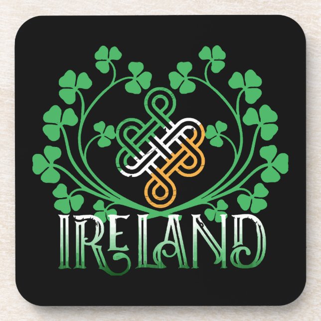 DESSOUS-DE-VERRE TRÈFLE IRLANDE (Devant)