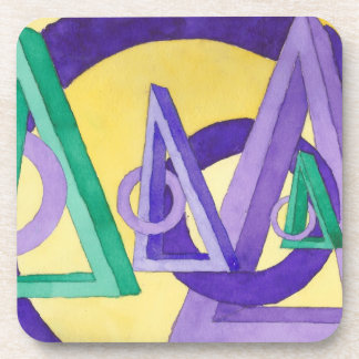 Dessous-de-verre Triangles Abstraits