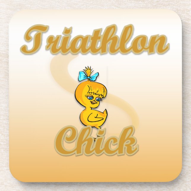 Dessous-de-verre Triathlon Chick (Devant)