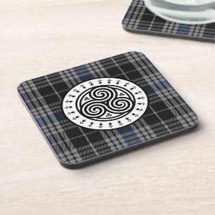 Dessous-de-verre Triskele & Tartan National Breizh