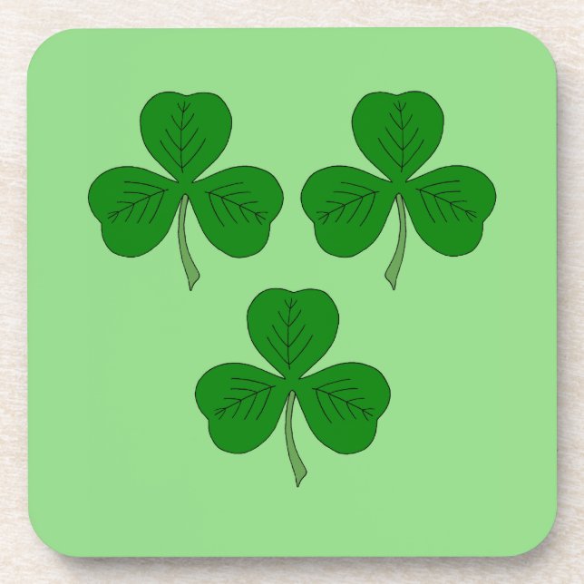Dessous-de-verre Trois Shamrocks (Devant)