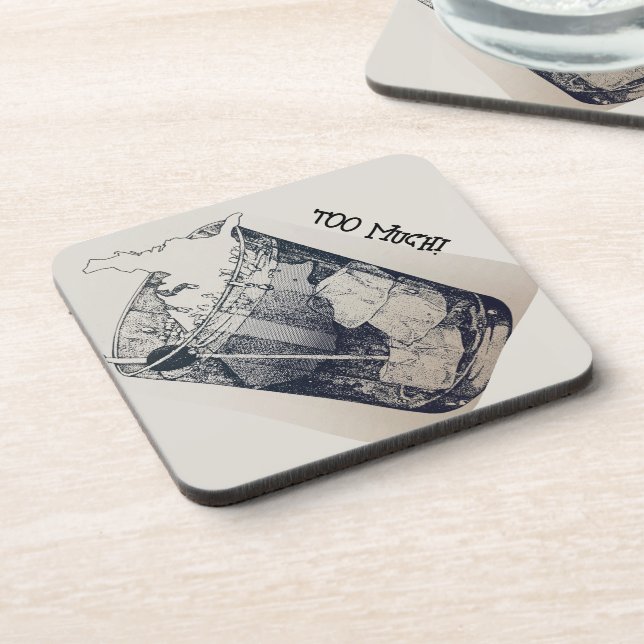 Dessous-de-verre Trop (Côté gauche)