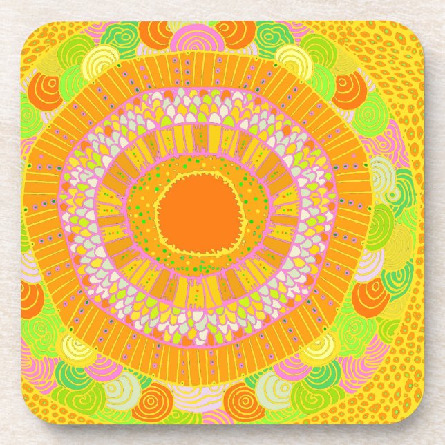 Dessous-de-verre Tropical Del Sol - Soleil d'Arizona (Devant)