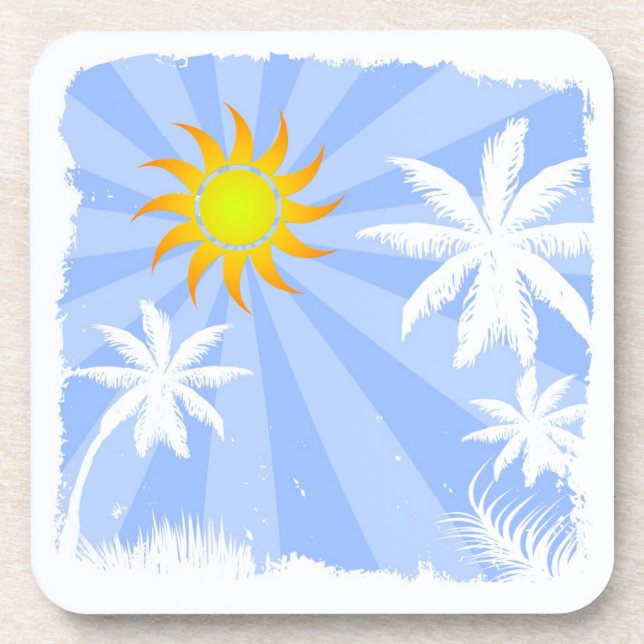 Dessous-de-verre Tropical summer (homonymie) (Devant)