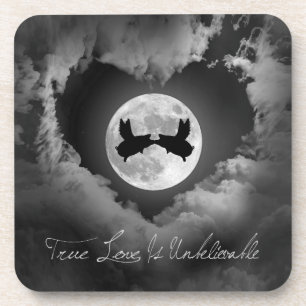 Dessous-de-verre True Love Is Unbelievable-Flying PigsKissing