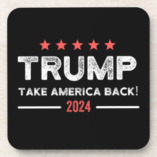 Dessous-de-verre Trump 2024 : Reprendre l'Amérique