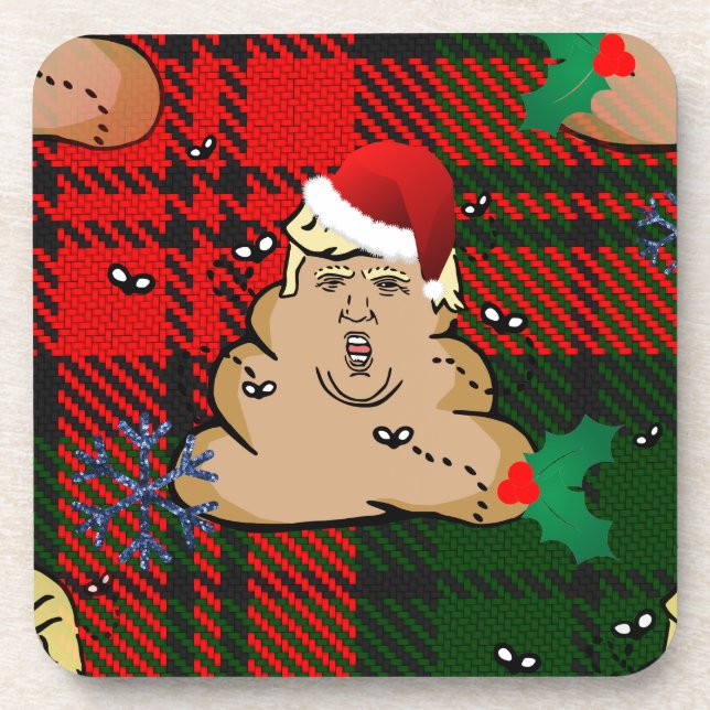 Dessous-de-verre trump à la décharge de noël (Devant)