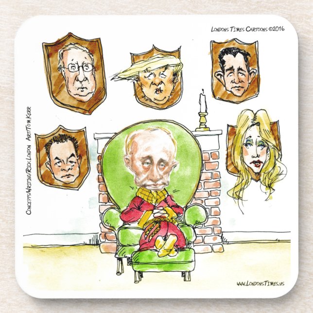 Dessous-de-verre Trump Est Poutine Sur La Ritz Cadeaux (Devant)