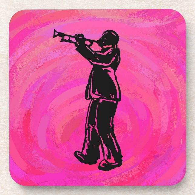 Dessous-de-verre Trumpet Boogie Nuits New York Hot rose (Devant)