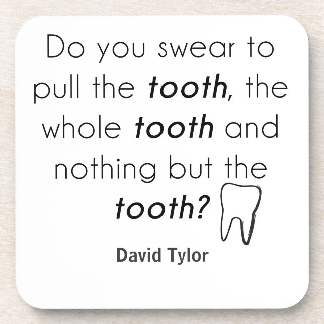 Dessous-de-verre Tu jure ? (Devant)