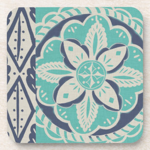 Dessous-de-verre Tuile bleue Batik IV