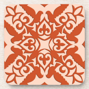 Dessous-de-verre Tuiles marocaines - corail orange et pêche