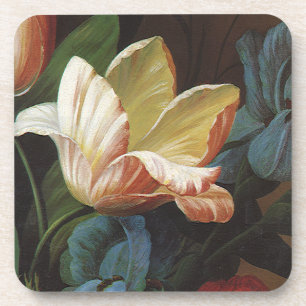 Dessous-de-verre Tulipe de jardin vintage en fleurs, fleurs victori
