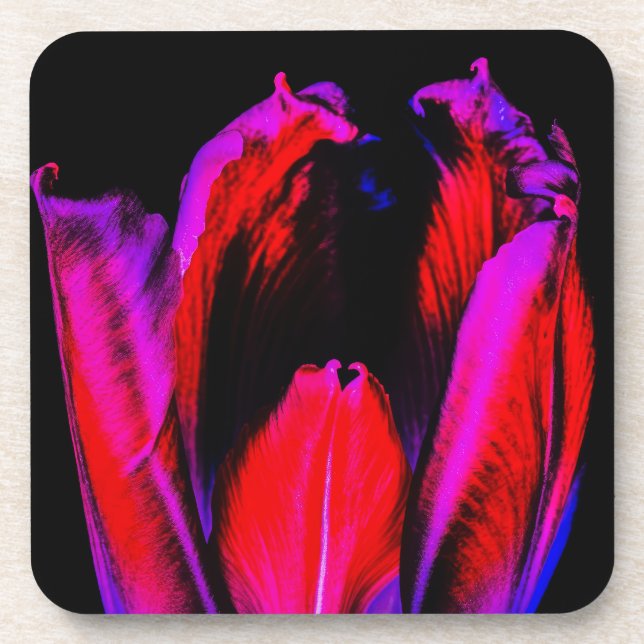 Dessous-de-verre Tulipe de Neon Glow (Devant)