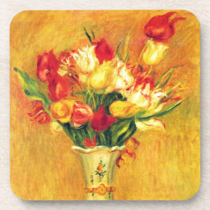 Dessous-de-verre Tulipes par Pierre Renoir, Art Impressionniste Vin