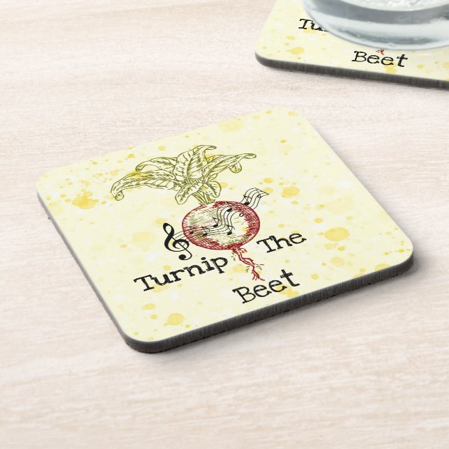Dessous-de-verre Turnip La Beverage De Beet Coaster (Côté gauche)