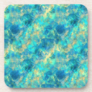 Dessous-de-verre Turquise Crumpled Texture