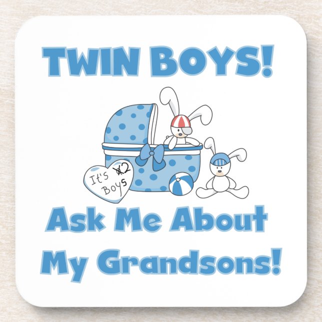 Dessous-de-verre Twin Boys Grandsons Cadfts (Devant)