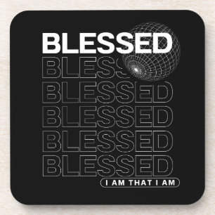 Dessous-de-verre Typographie Affirmation Bénie