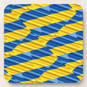 Dessous-de-verre Ukraine bleue et jaune Inspiration de la paix anti