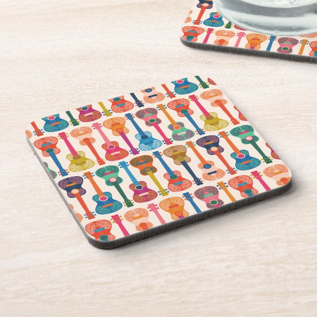 Dessous-de-verre ukulèle hawaïen (Côté gauche)