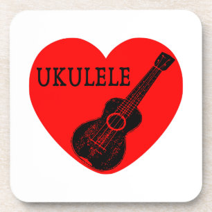 Dessous-de-verre Ukulele Love