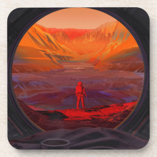 Dessous-de-verre Un Astronaute Sur Mars