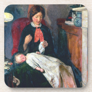 Dessous-de-verre Un coin du feu anglais de 1854-5