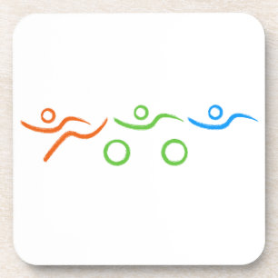 Dessous-de-verre Un grand cadeau de Triathlon pour votre ami ou fam