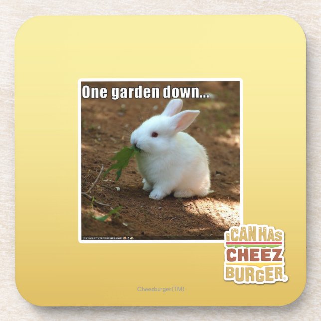 Dessous-de-verre Un jardin Down� (Devant)