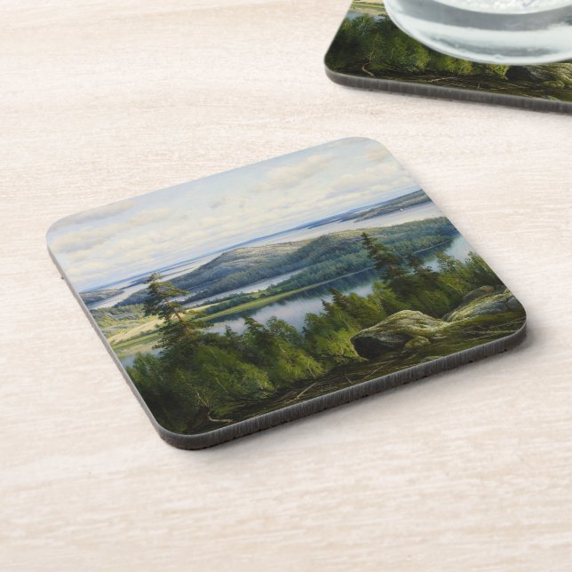 Dessous-de-verre Un jour d'été sur le lac Paijanne, Waenerberg (Côté gauche)