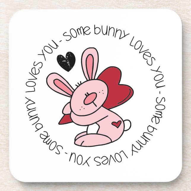 Dessous-de-verre Un Lapin T'Aime (Devant)