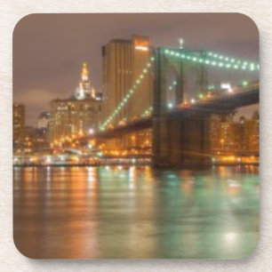 Dessous-de-verre Un panorama de l'horizon de New York City