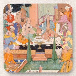Dessous-de-verre Un prince et les compagnons prennent les