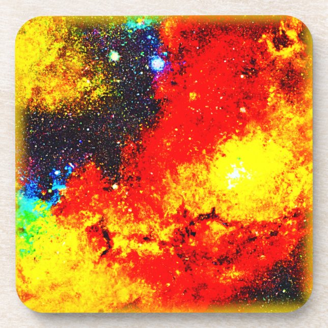Dessous-de-verre Un univers de couleurs vives. Commandez dès mainte (Devant)