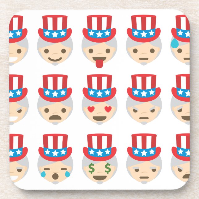 Dessous-de-verre uncle sam emoji (Devant)