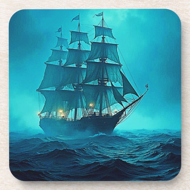 Dessous-de-verre Une beauté impressionnante Ocean Voyage Design (Devant)